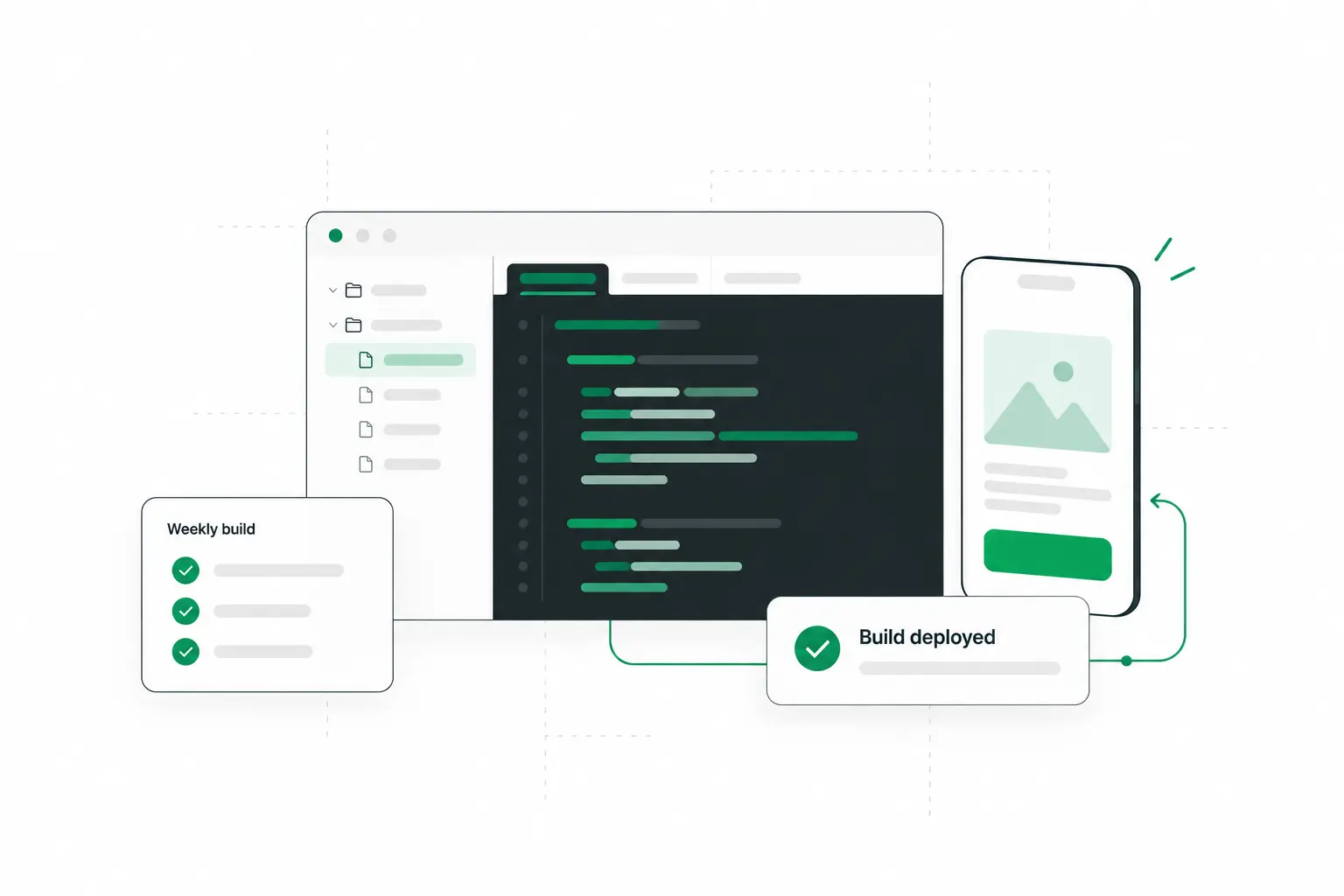Development step illustration